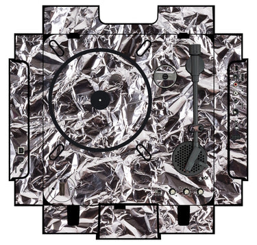 Numark PT 01 incl. Sides Skin Silvercrush